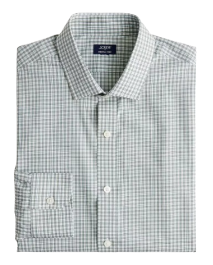 J.Crew Factory Men's Wrinkle-Free Dress Shirt: $32