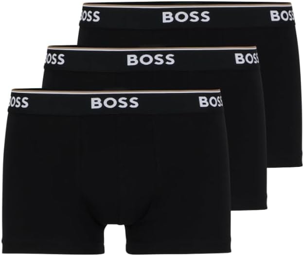 BOSS Men's Cotton Boxer Briefs 3-Pack (Sz L): $19
