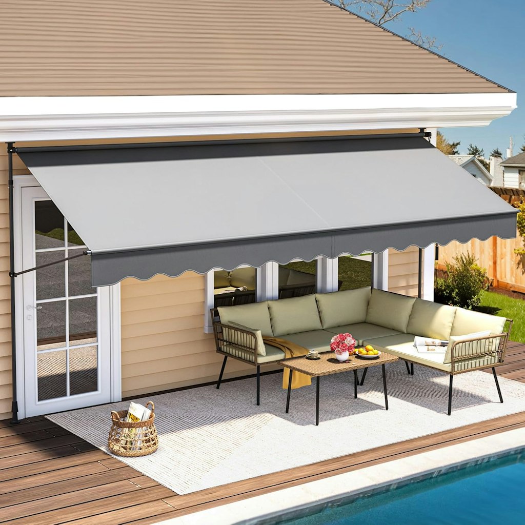 Yitahome 157" Manual Retractable Awning: $90