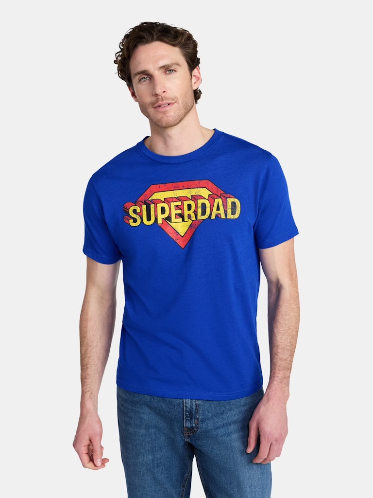 Men's Super Dad Graphic T-Shirt: $7