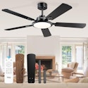 TCL 52" Ceiling Fan with Light and Remote Control for $69.30 + free shipping