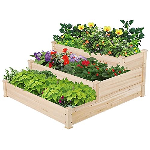 Yaheetech 3-Tier Raised Garden Bed: $51