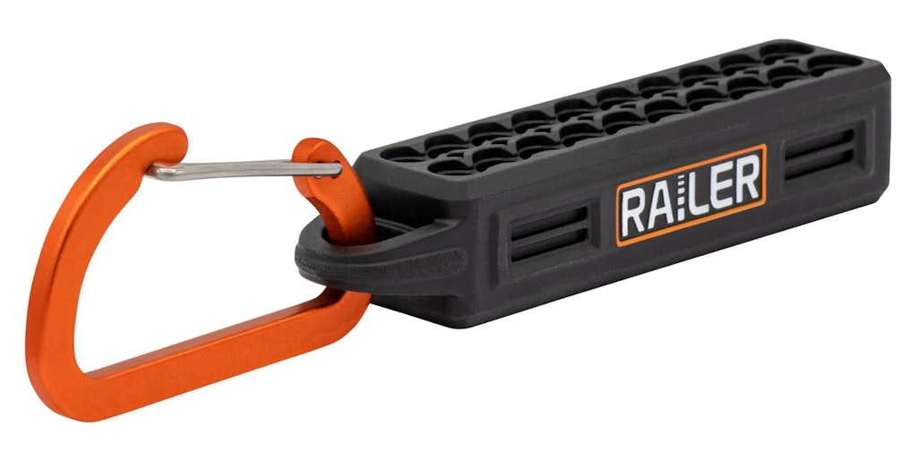 Railer 20-Hole Screwdriver Bit Holder Storage Organizer w/ Carabiner: $9.99