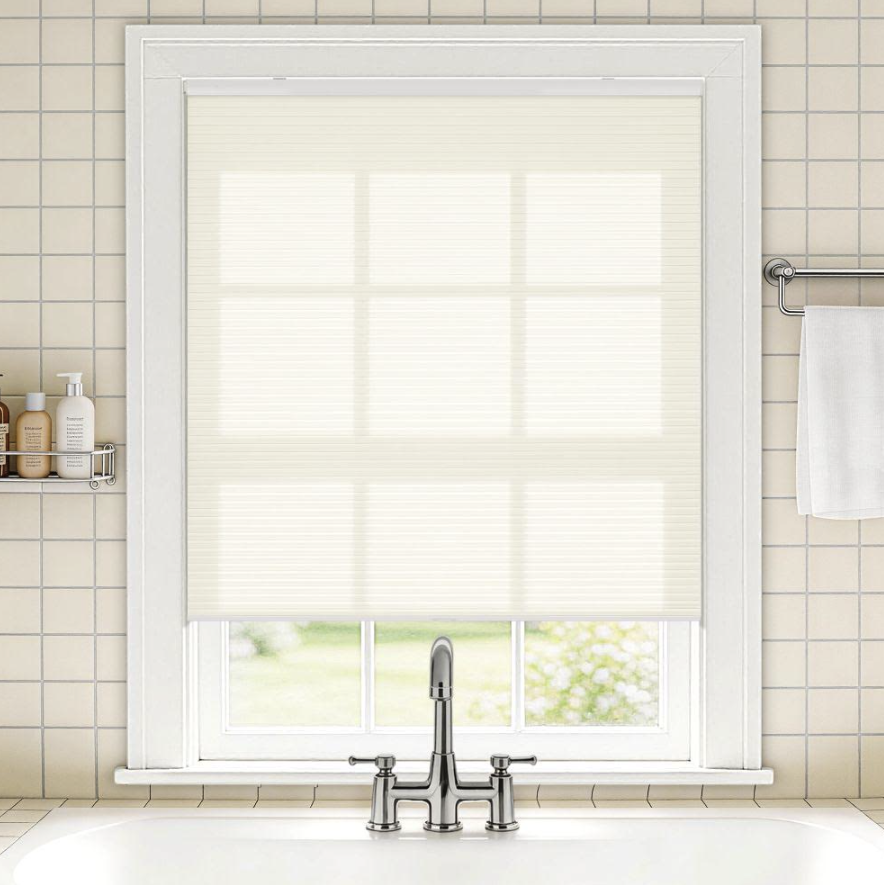 Hestia Blinds Custom Size No Drill Waterproof Insulated Honeysilk Cellular Shades: Up to 35% off