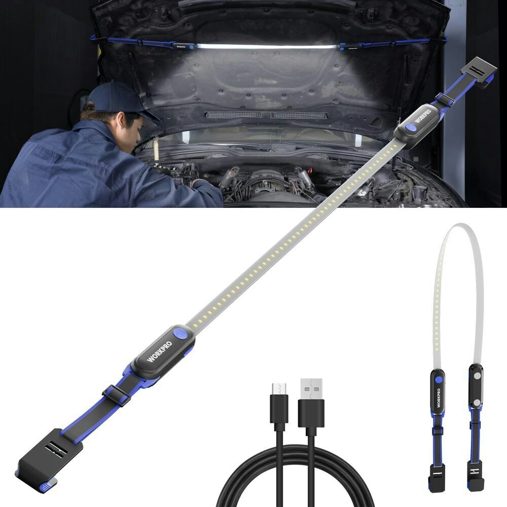 Workpro Rechargeable Magnetic Underhood LED Work Light: $25