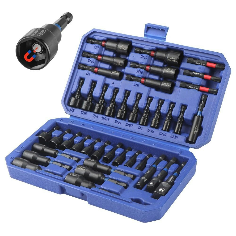 WorkPro 39-Piece Magnetic Nut Driver Set: $26