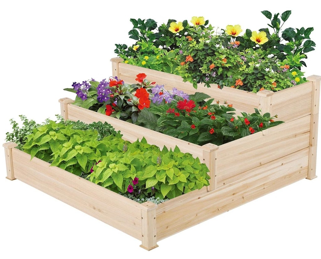 Yaheetech 3-Tier Raised Garden Bed: $51