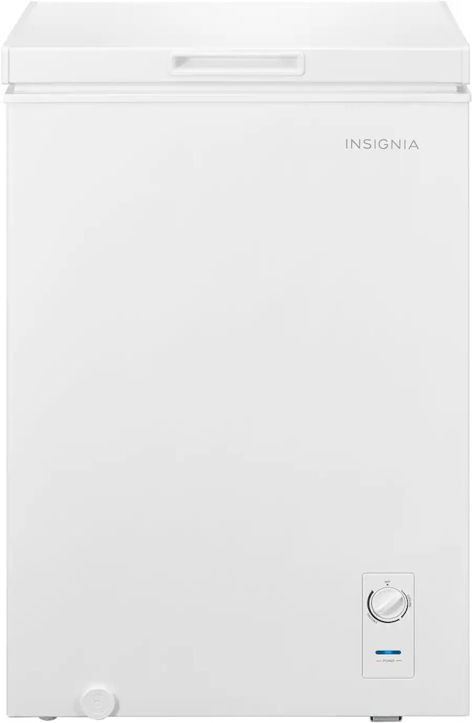 Insignia 3.5 Cu. Ft. Garage-Ready Chest Freezer: $110
