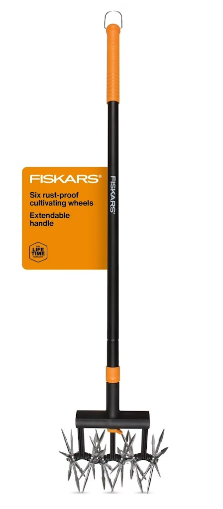 Fiskars Steel Extendable Rotary Cultivator: $35