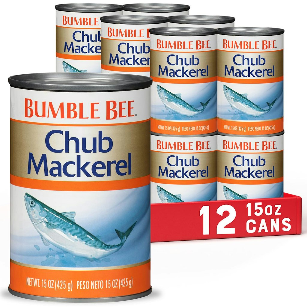 Bumble Bee 15-oz. Chub Mackerel 12-Pack: $17 w/ Subscribe & Save