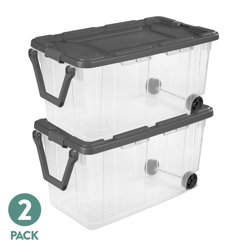 Sterilite 160-Qt. Wheeled Stacker Bin 2-Count: $36