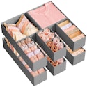 Songmics Drawer Organizer Set of 12 for $15 + free shipping w/ Prime