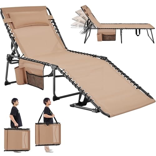 Yaheetech 26.4" Outdoor Folding Tanning Chair: $49.99