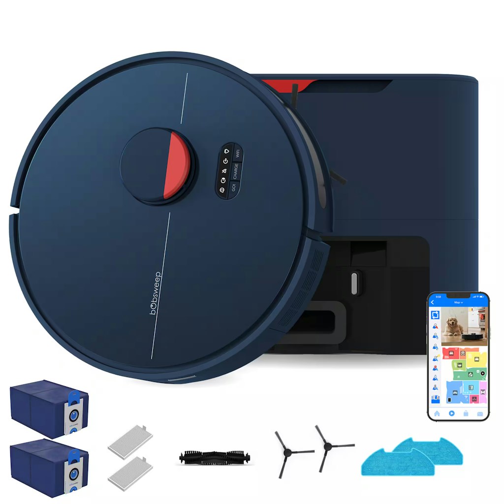 bObsweep Dustin Robot Vacuum & Mop: $180