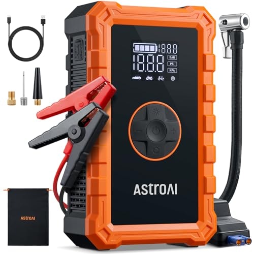 AstroAI S8 Air Jump Starter w/ Tire Inflator: $34.99