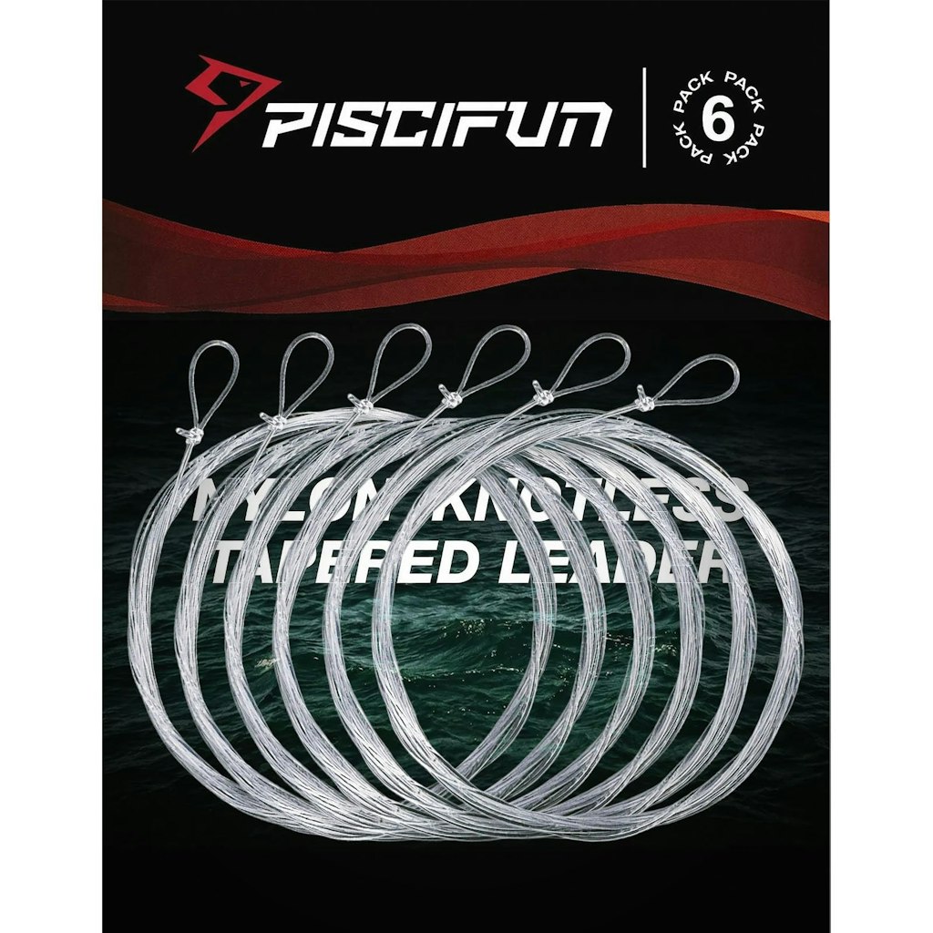 Piscifun Tapered Fly Fishing Leader 6-Pack: $5.99