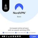 NordVPN Basic 10-User 1-Year Premium VPN Service for $24