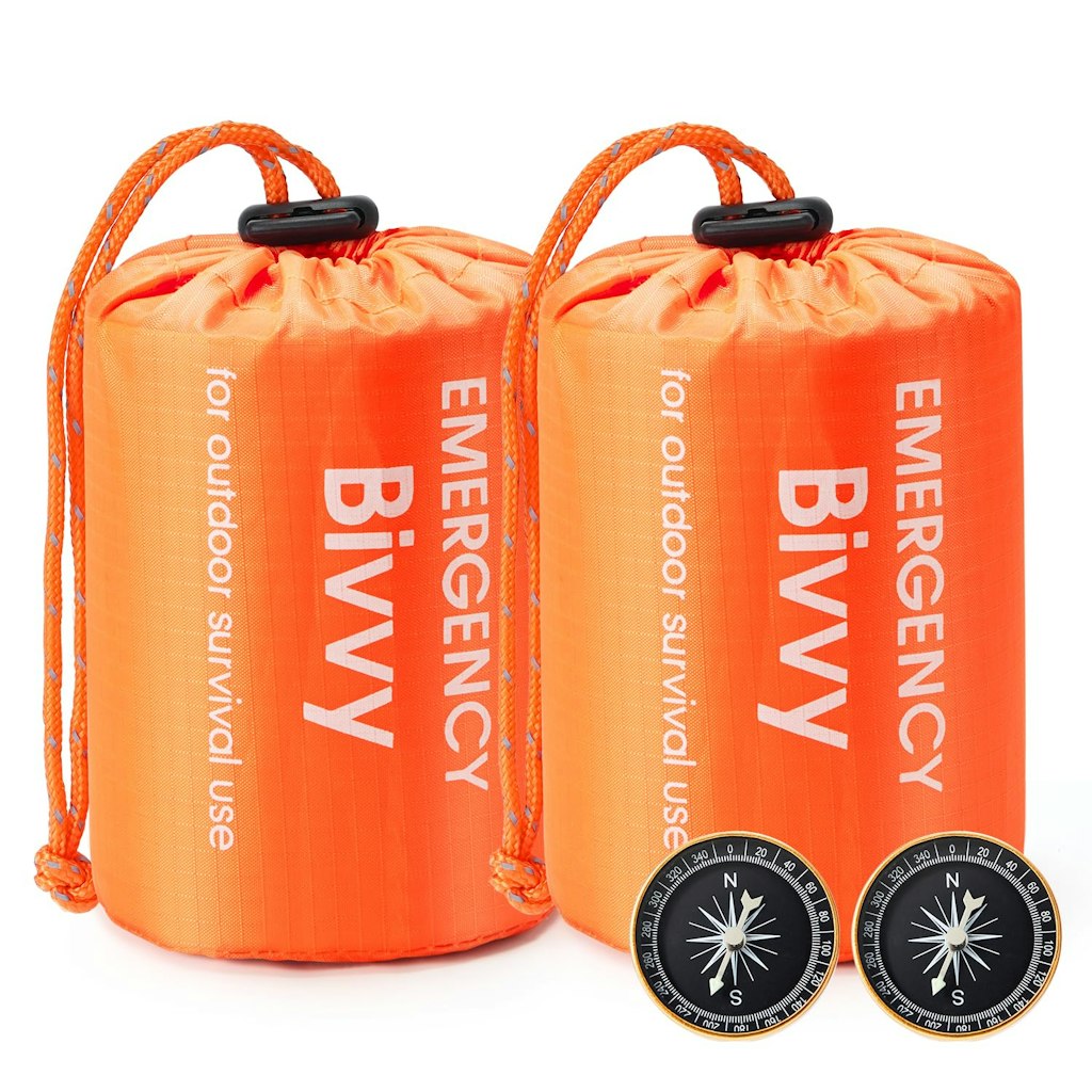 Emergency Sleeping Bag 2-Pack: $9.87