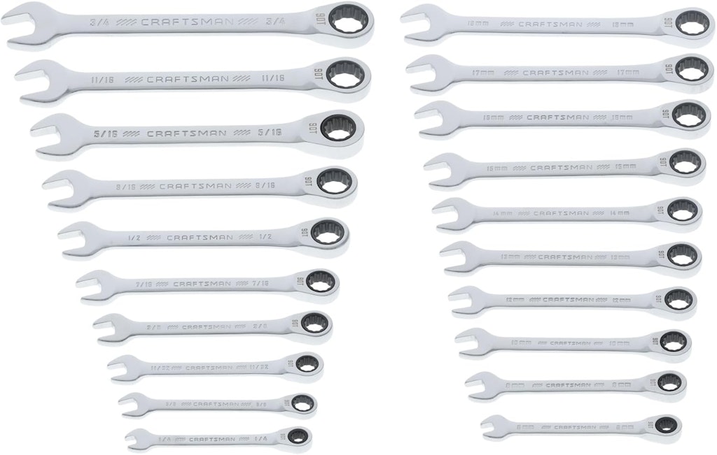 Craftsman 20-Piece Ratchet Wrenches Set: $63