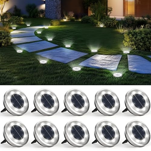 Solpex Outdoor Waterproof Solar Ground Light 10-Pack: $13 w/  Prime