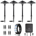 ZZXX All-in-One Low Voltage Landscape Lighting Kit 4-Pack for $54 + free shipping
