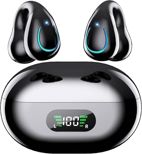 AI Language Translator Clip-On Open-Ear Earbuds: $12.59