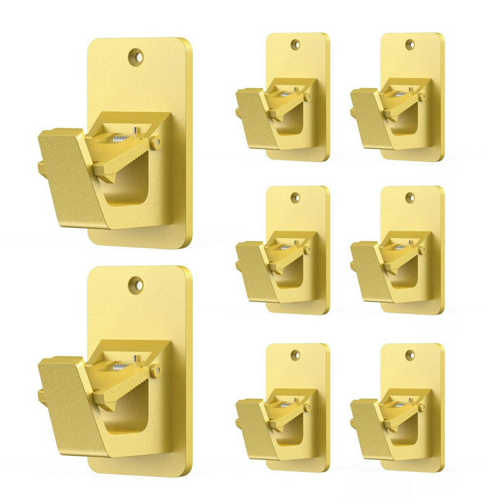 Universal No-Drill Self-Adhesive Curtain Rod Brackets 8-Pack: $6.17