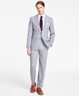 Nautica Men's Modern-Fit Bi-Stretch Nested Suit: $100