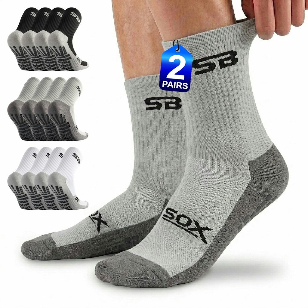 SB SOX Men's Grip Socks 2-Pack: $4.95