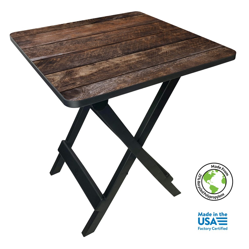 Ozark Trail 19" Plastic Folding Outdoor Camp Side Table: $15