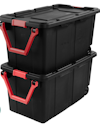 Sterilite 40-Gallon Wheeled Tote w/ Latching Lid & Pull Handle 2-Pack for $35 + free shipping