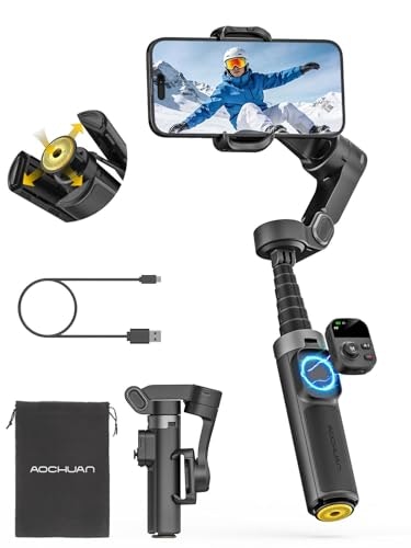 Aochuan Smart X3 360° Pan Rotation Gimbal Stabilizer : $37.59