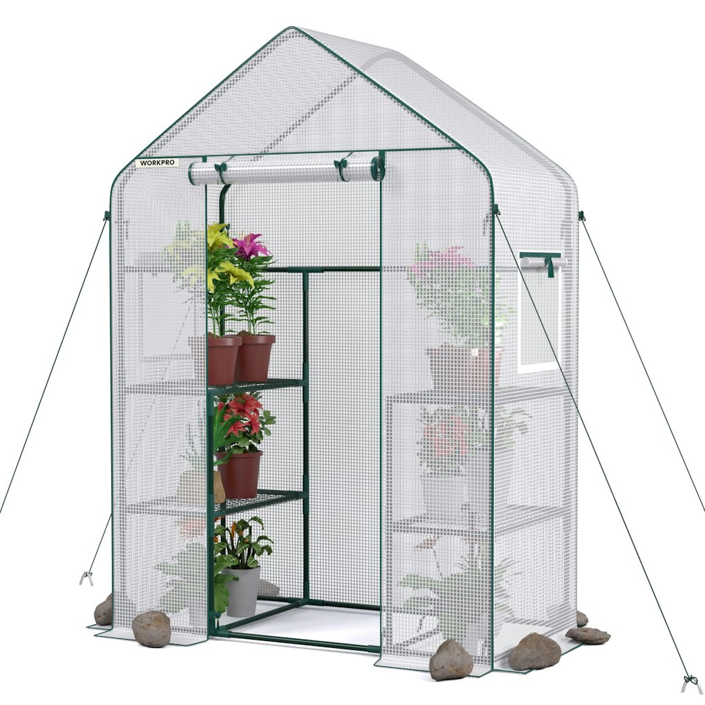 WorkPro 56"x28"x77" Portable Greenhouse Kit: $56