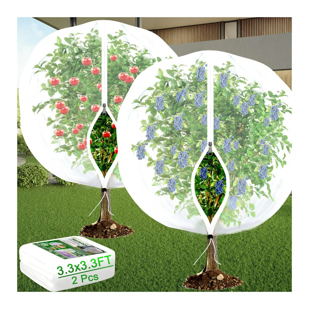 Large Fruit Tree Netting Mesh Covers 2-Pack: $5.59