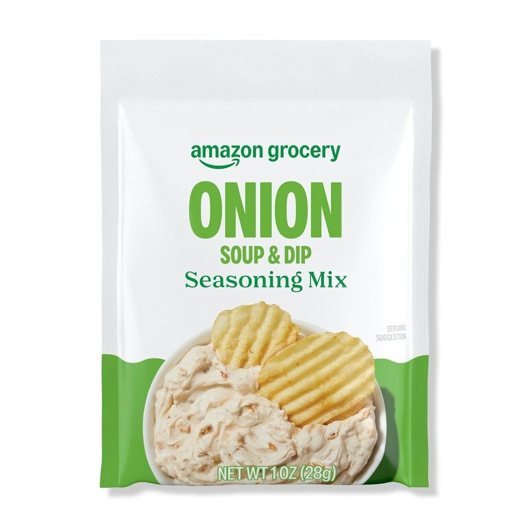 Amazon Grocery, Onion Soup & Dip Seasoning Mix: 62 cents