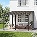 Aoxun 14x10-Foot Sloped Roof Lean-to Gazebo Pergola: $410