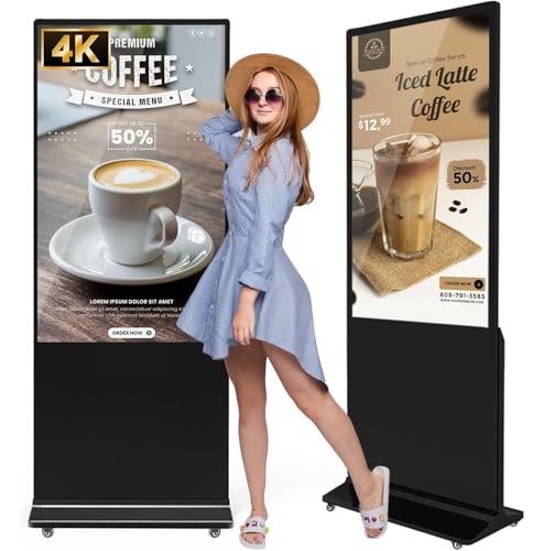 Jiyang 55" 4K Indoor Floor-Standing Digital Signage: $799