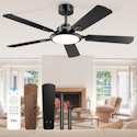 TCL 52" Ceiling Fan with Light and Remote Control for $70 + free shipping