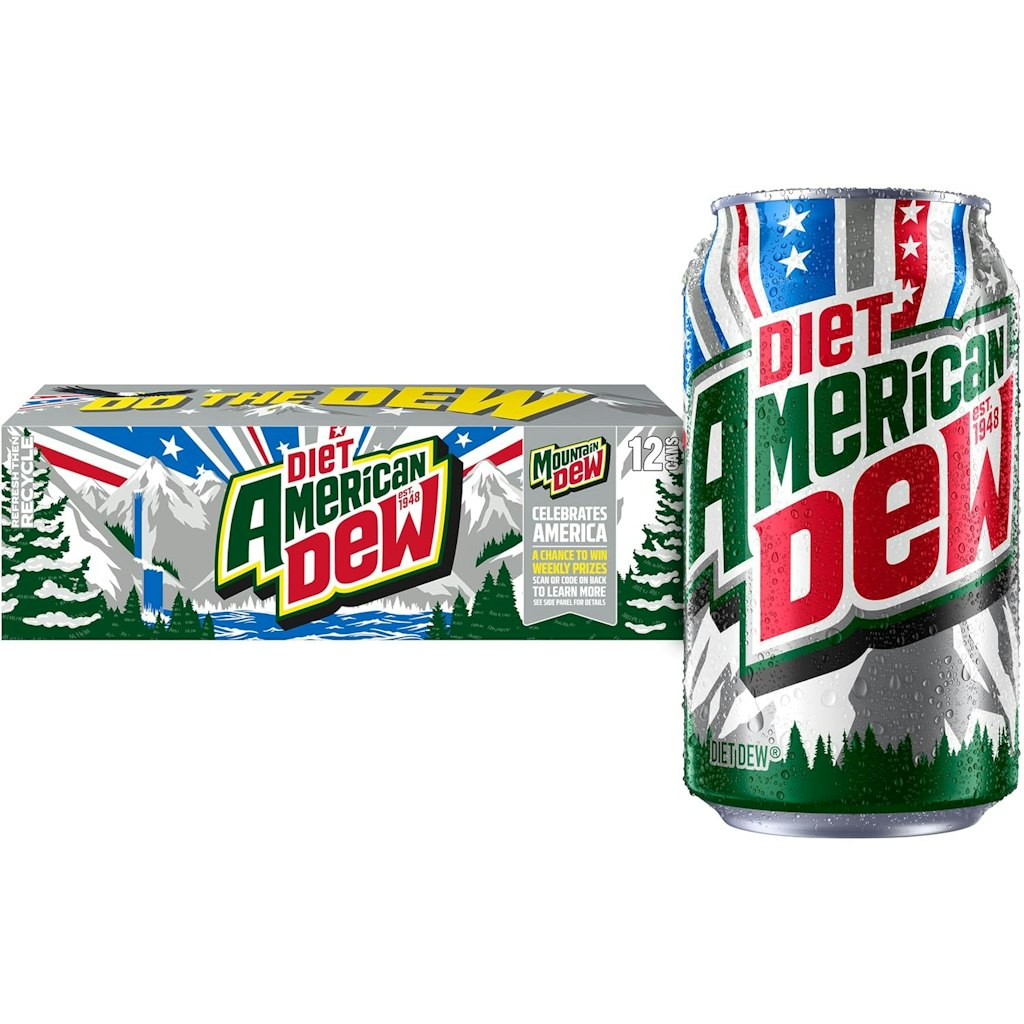 Diet Mountain Dew Soda 12-oz. Can 12-Pack : $6.97 or 36 pack for $14