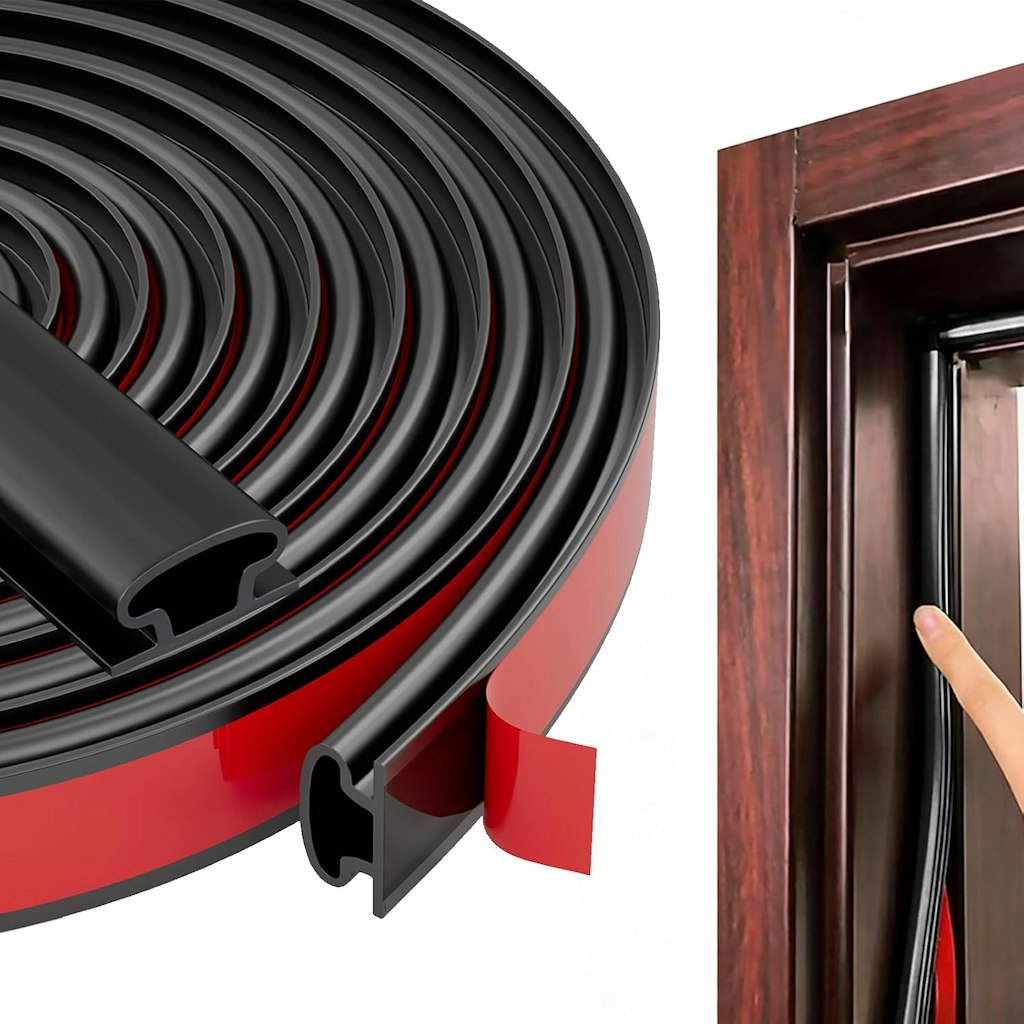  23-Foot Black Rubber Weather Stripping : $8.39