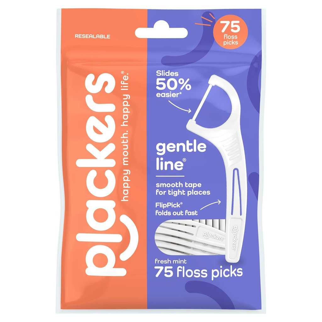 Plackers Gentle Line Floss Picks 75-Pack: $2.39 via Sub. & Save
