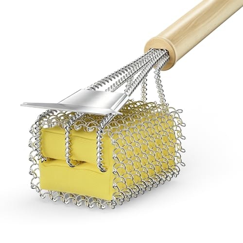 House Again Bristle-Free Grill Brush w/ Scraper: $16.49
