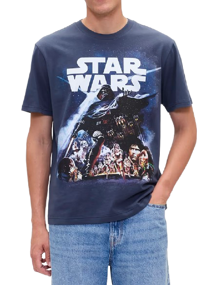 Gap Factory Men's Star Wars Everyday Soft Relaxed Graphic T-Shirt: $11
