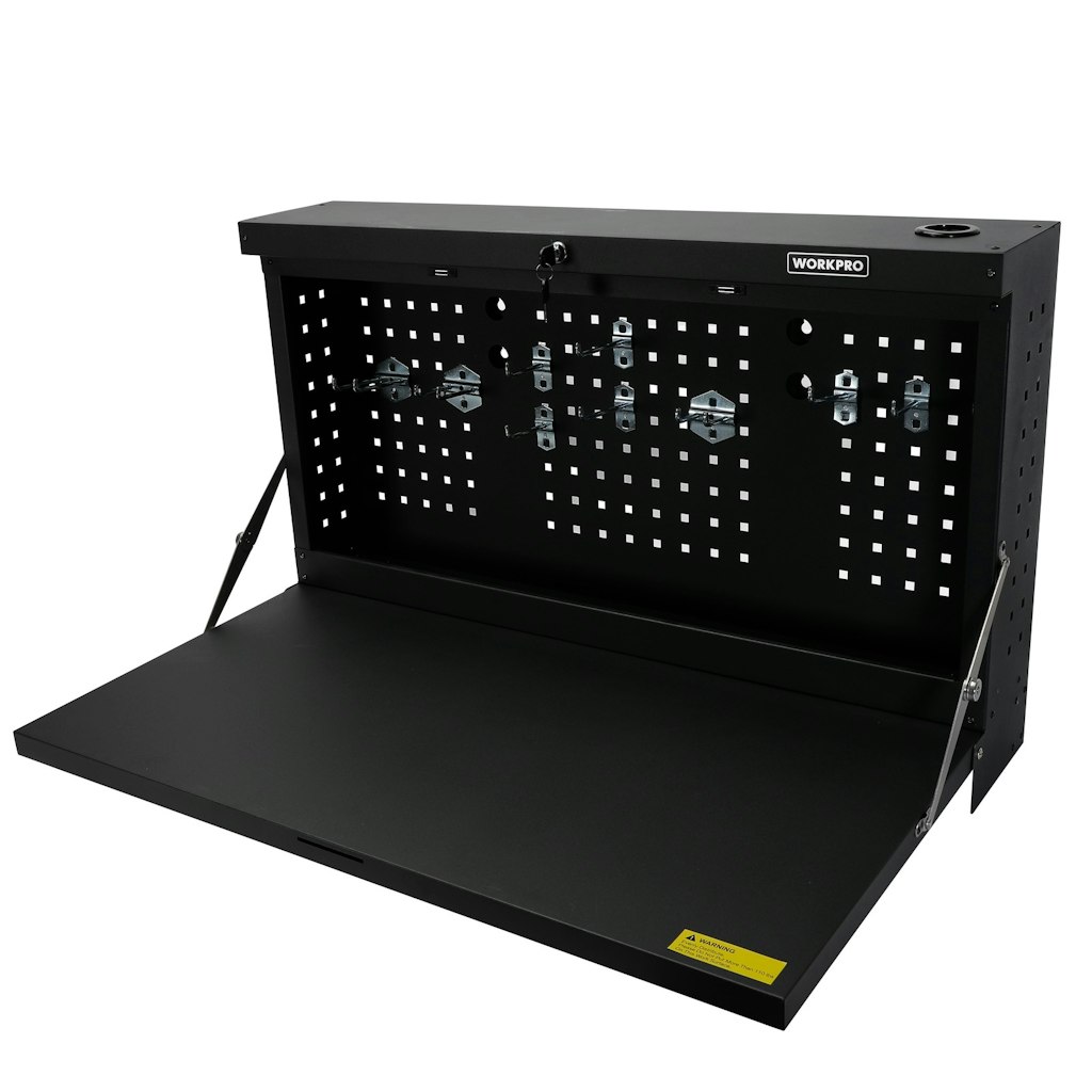 WorkPro 36" Wall Mount Workbench w/ Foldable Steel Surface: $63.48