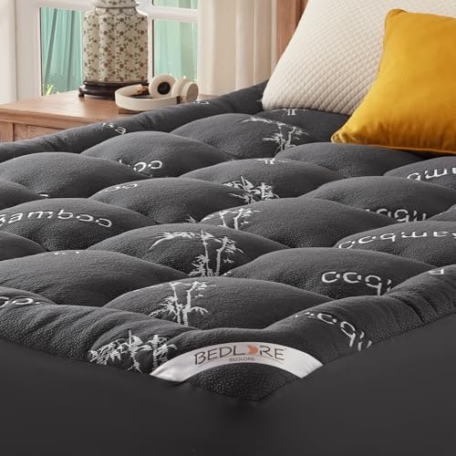 Bedlore Queen Bamboo Viscose Mattress Topper Pillow Top Pad: $39.99