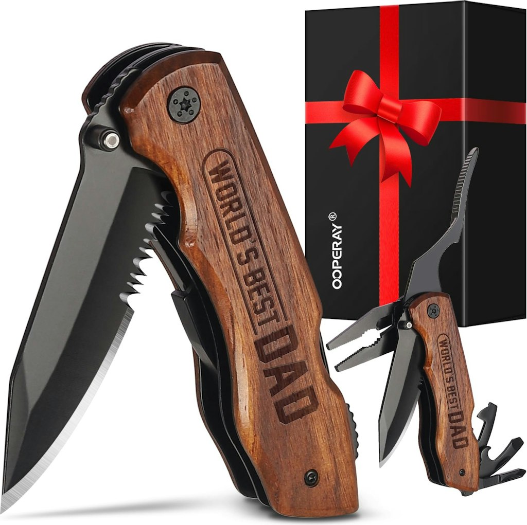 World's Best Dad Stainless Steel Folding Knife: $4.99