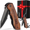 World's Best Dad Stainless Steel Folding Knife + free shipping w/ Prime
