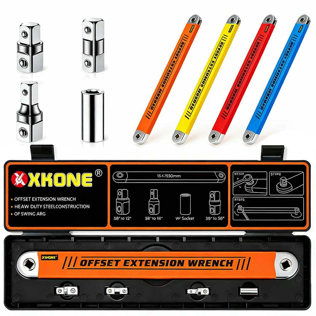 Offset Extension Wrench w/ Adapters: $19