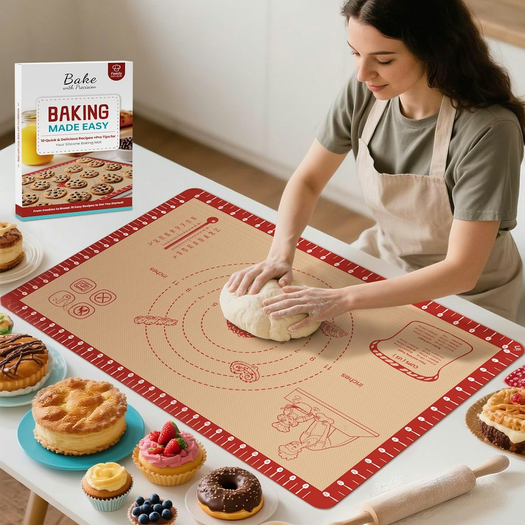 Silicone Baking Mat w/ Recipes: $7.99