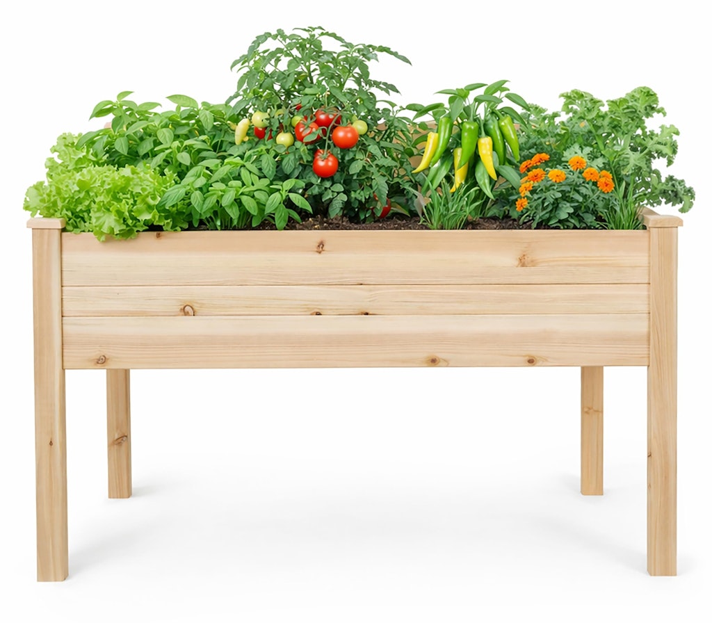 Backyard Expressions 48"x34" Raised Garden Bed: $77